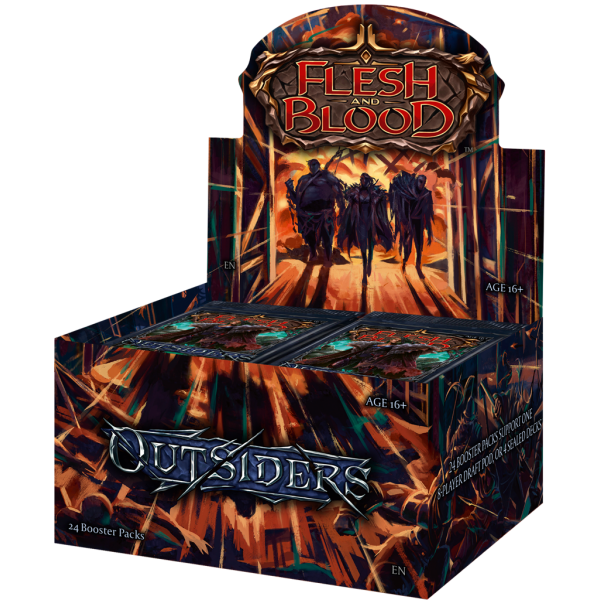 Flesh &amp; Blood - Outsiders (Booster-Display DE) + Gratis Playmat