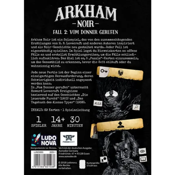 Arkham Noir – Fall 2: Vom Donner gerufen
