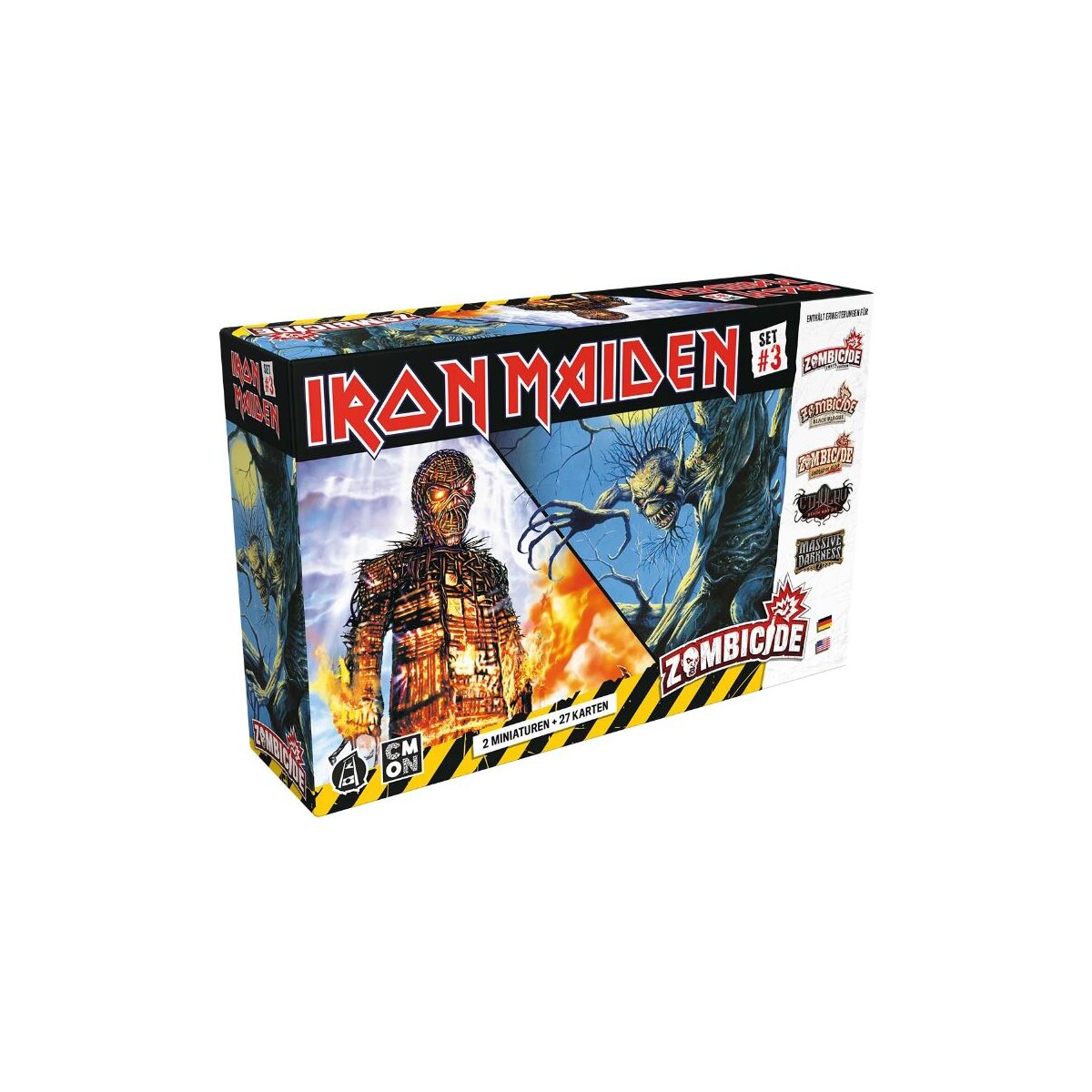 CMON Iron Maiden Character Pack #3 - Miniature Eddie Fear Of The Dark E Wicker Man Per Giochi Da Tavolo - 3